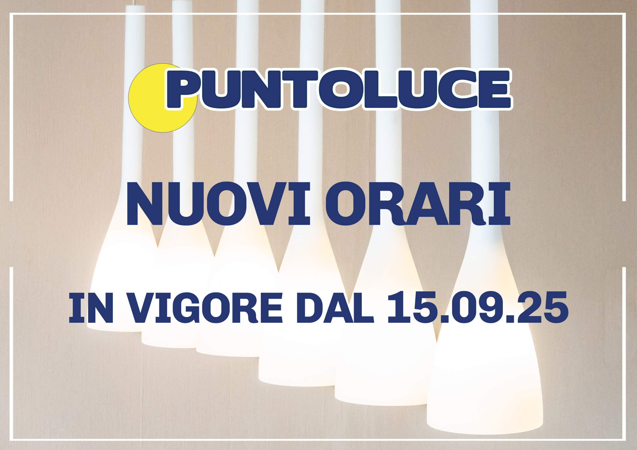 Orari dal 15 Settembre 2025